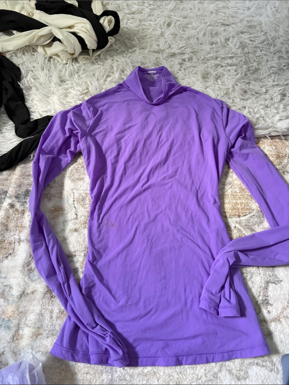 SKIMS Fit Everybody Long Sleeve Tee in Lavender Purple
 Rare Color